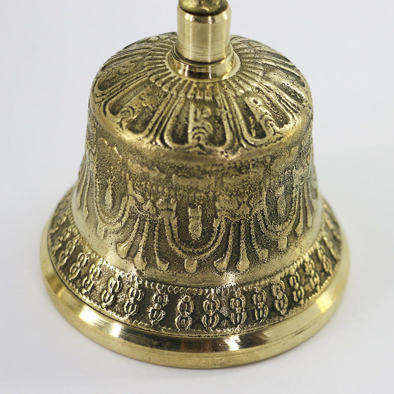 Buddha Stones Tibetan Meditation Bell and Vajra Dorje Copper Balance Handmade Decoration Set - image 1