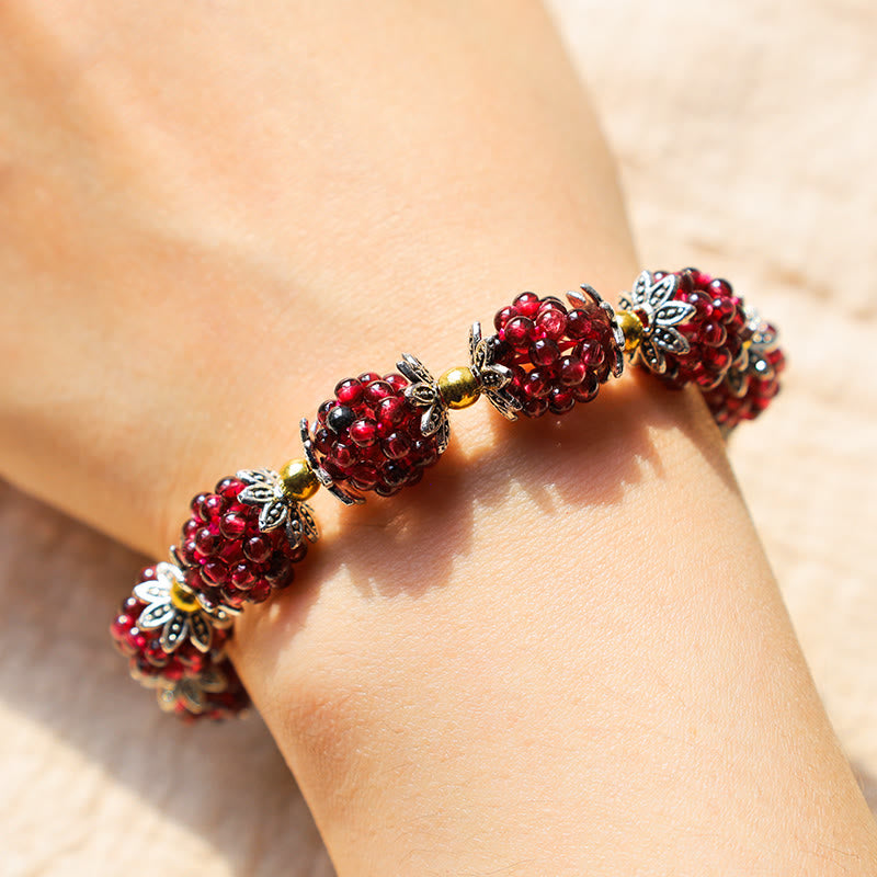 Buddha Stones "All the best for Vitality and Passion" Garnet Bracelet Includes Gift Message Card - image 10