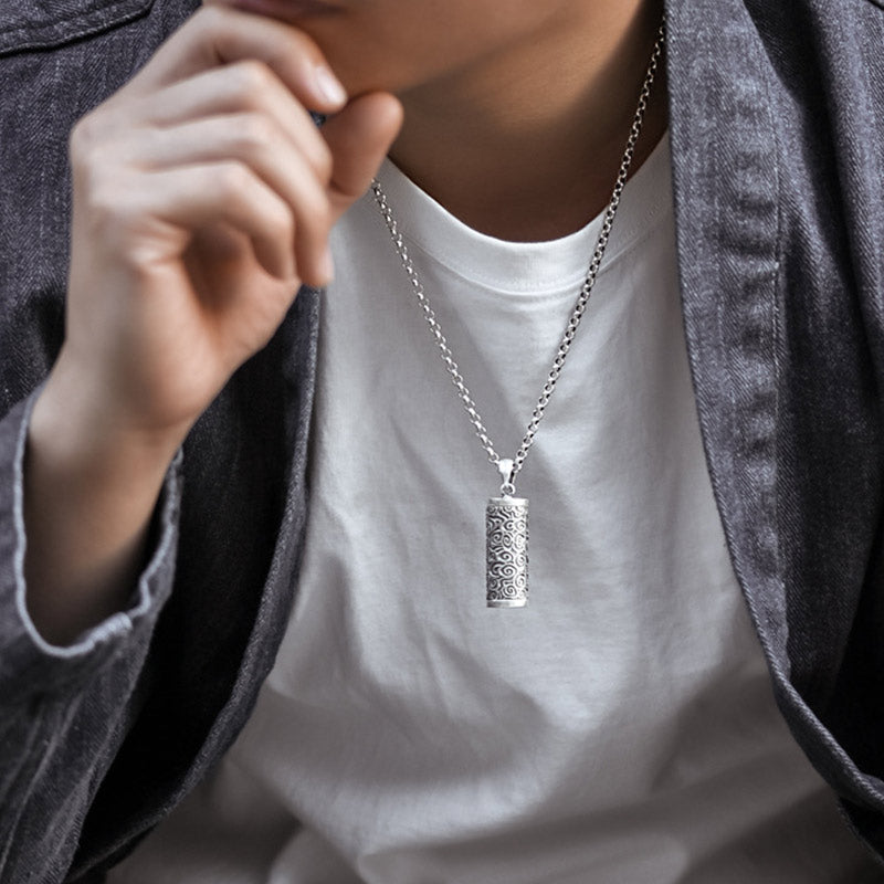 Buddha Stones Six True Words Protection Necklace Pendant - image 2
