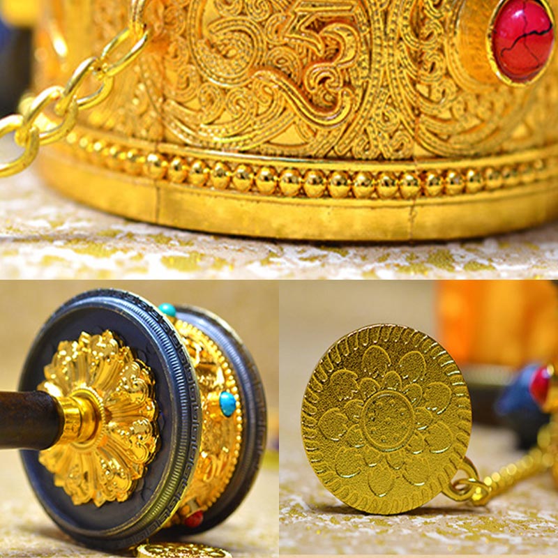 Tibetan Lucky Prayer Wheel Decoration - image 6