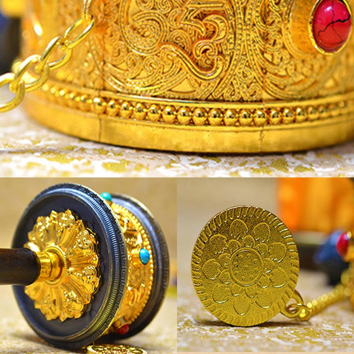 Tibetan Lucky Prayer Wheel Decoration - image 6