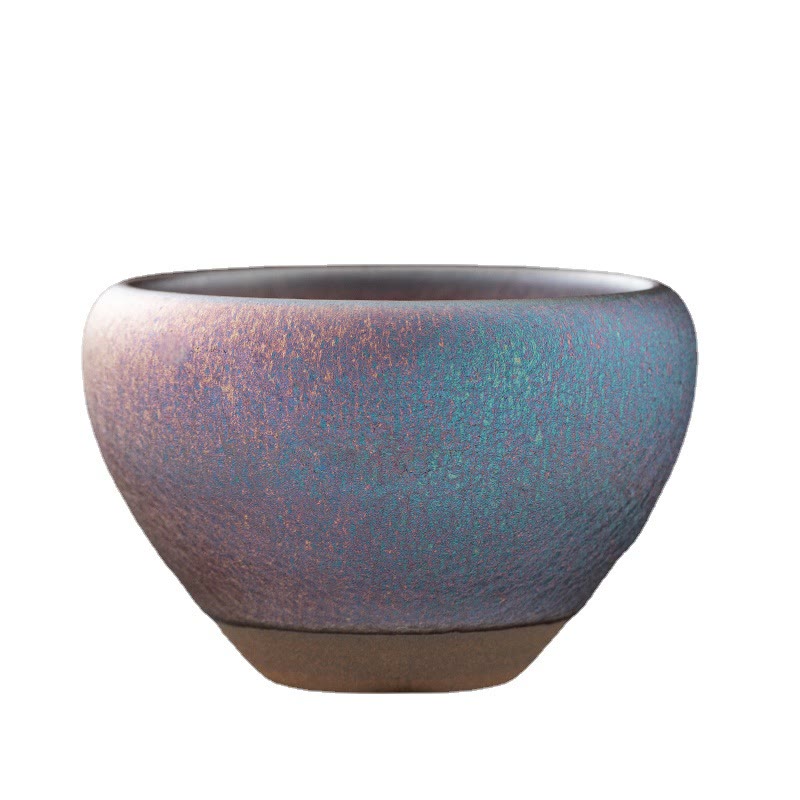 Buddha Stones Vintage Purple Rainbow Chinese Jianzhan Kiln Change Porcelain Teacup Kung Fu Tea Cup - image 6