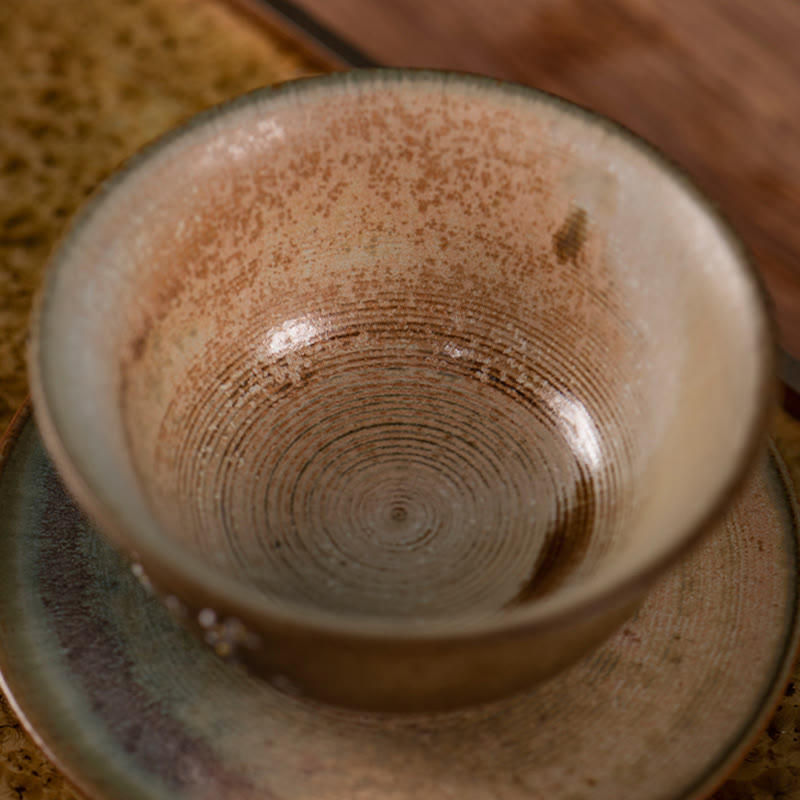 Buddha Stones Jingdezhen Hand Painted Ru Kiln Porcelain Hanfu Girl Flower Ceramic Gaiwan Sancai Teacup Kung Fu Tea Cup And Saucer With Lid - image 4