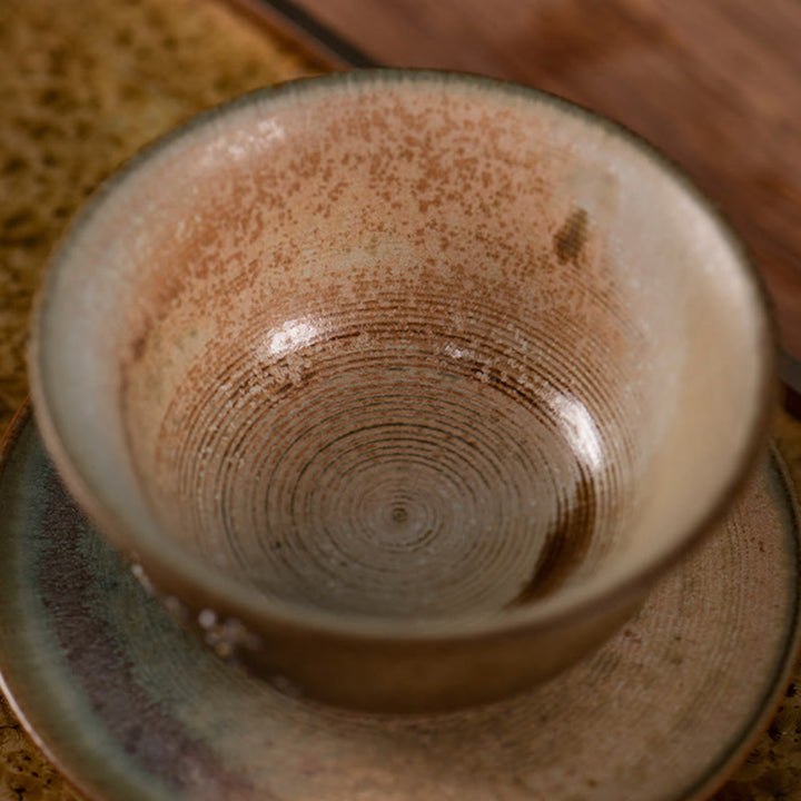 Buddha Stones Jingdezhen Hand Painted Ru Kiln Porcelain Hanfu Girl Flower Ceramic Gaiwan Sancai Teacup Kung Fu Tea Cup And Saucer With Lid - image 4