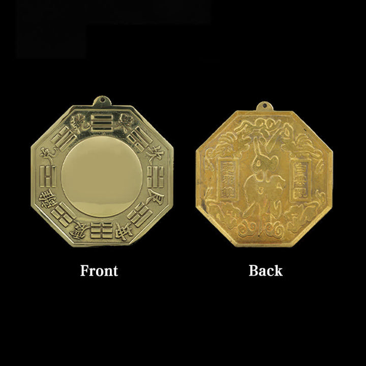 Buddha Stones Feng Shui Bagua Map Copper Balance Energy Map - Convex Mirror - 30cm - image 10