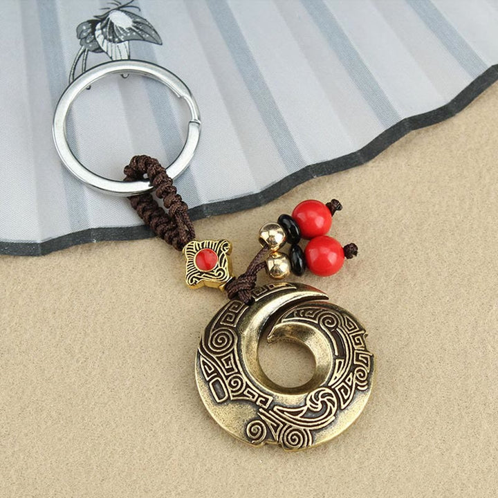Good Luck Fortune Copper Wealth Key Chain - image 9