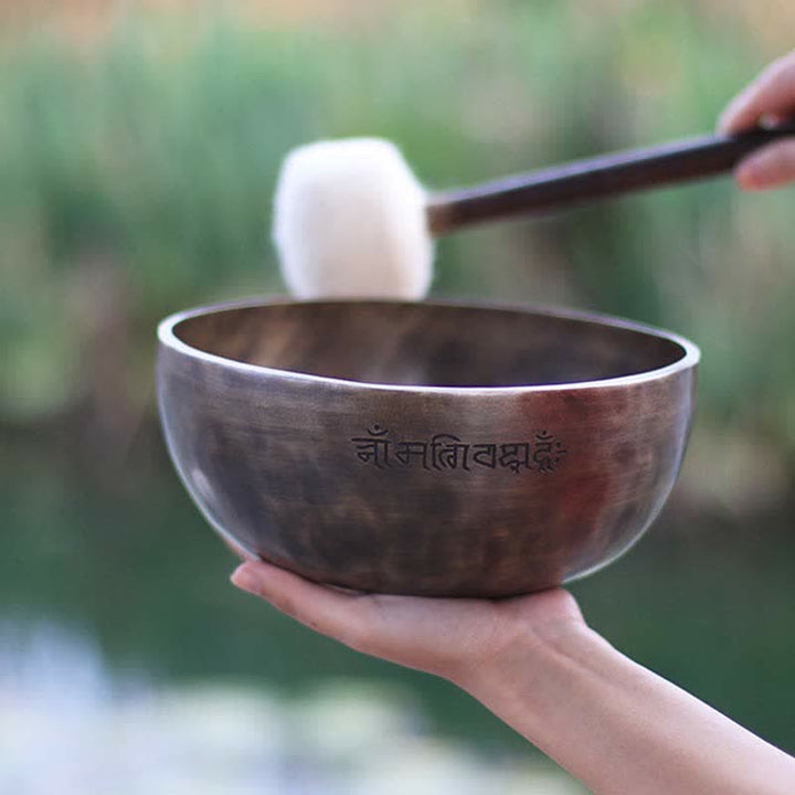 Lunar Rainbow Full Moon Singing Bowl Handcrafted for Healing and Meditation Positive Energy Sound Bowl Set - image 9