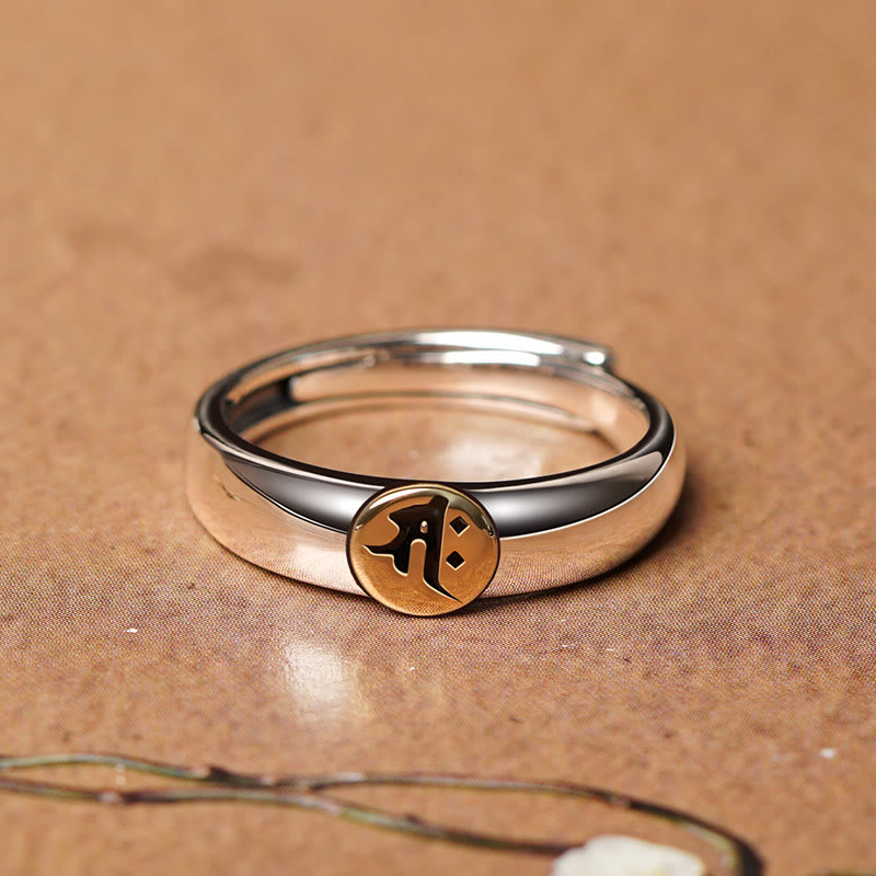Buddha Stones Tibetan Om Mani Padme Hum Carved Chinese Zodiac Natal Buddha Peace Ring - image 24