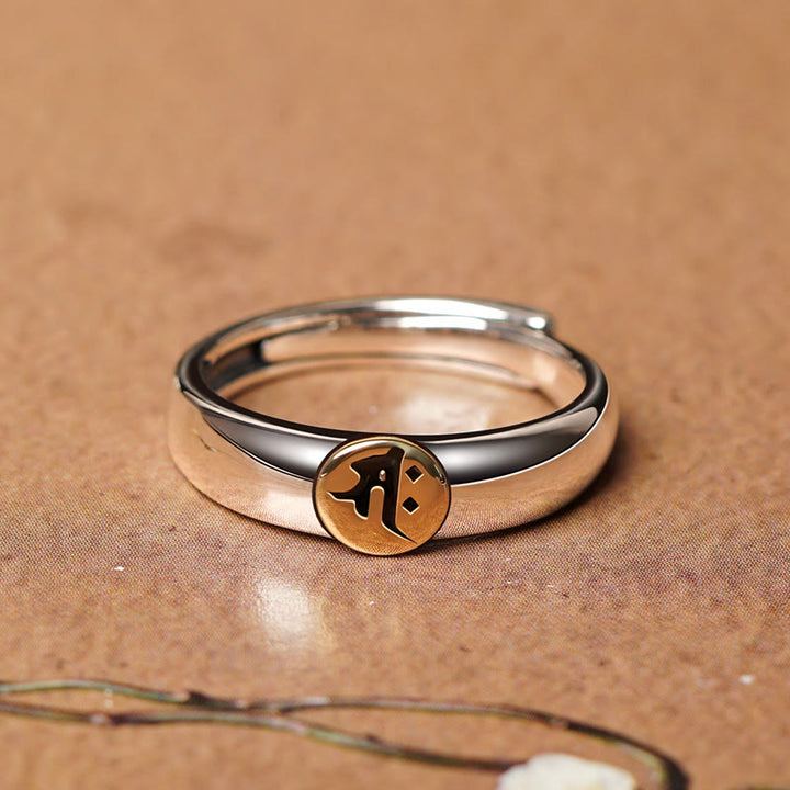 Buddha Stones Tibetan Om Mani Padme Hum Carved Chinese Zodiac Natal Buddha Peace Ring - image 24
