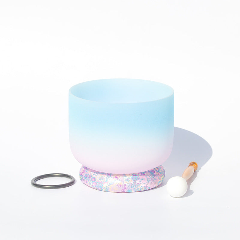 Tibetan Crystal Sound Bowl Handcrafted for Yoga and Meditation Singing Bowl With Bag - 10 IN (25.4CM) - image 0