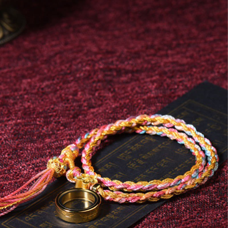 Buddha Stones Tibetan Handmade Luck Colorful String Single Double Wrap Braided Bracelet - image 3