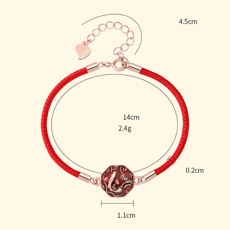 Buddha Stones 925 Sterling Silver Luck Koi Fish Color Change Wealth Handcrafted Braided Bracelet - image 10