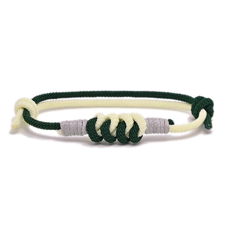 Buddha Stones Simple Design King Kong Knot Strength Braid String Bracelet - Dark Green(Bracelet Size 15-25cm) - image 14