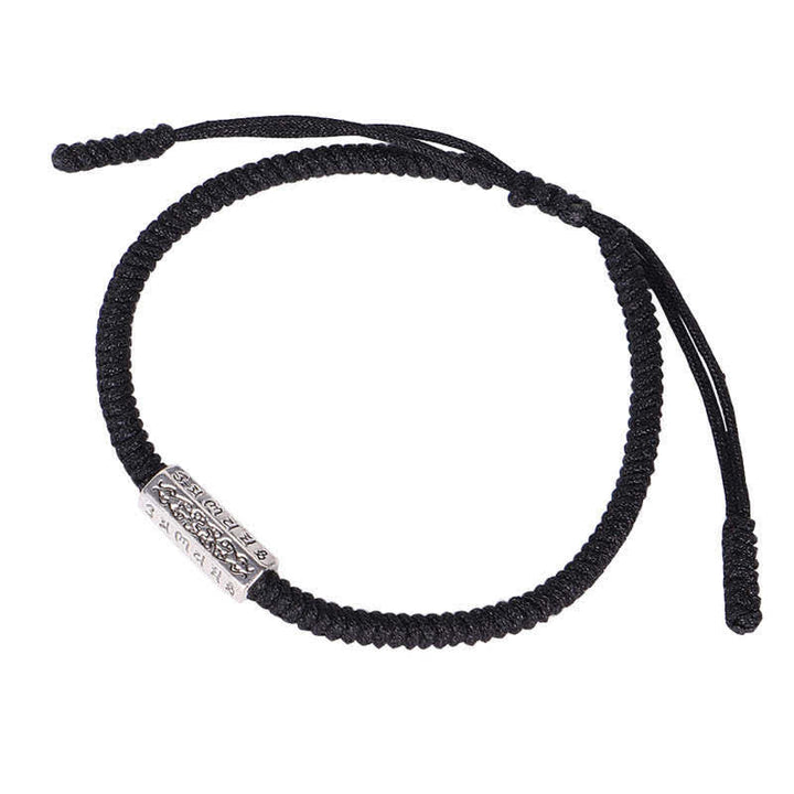 Buddha Stones Om Mani Padme Hum Luck Protection Red String Bracelet - image 8