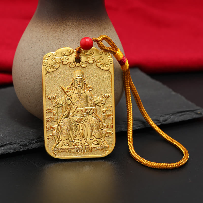 Buddha Stones Feng Shui Auspicious Star Wenchang Pen Pagoda Koi Fish Car Hanging Decoration - Emperor Wenchang&Wenchang Tower - String - image 10