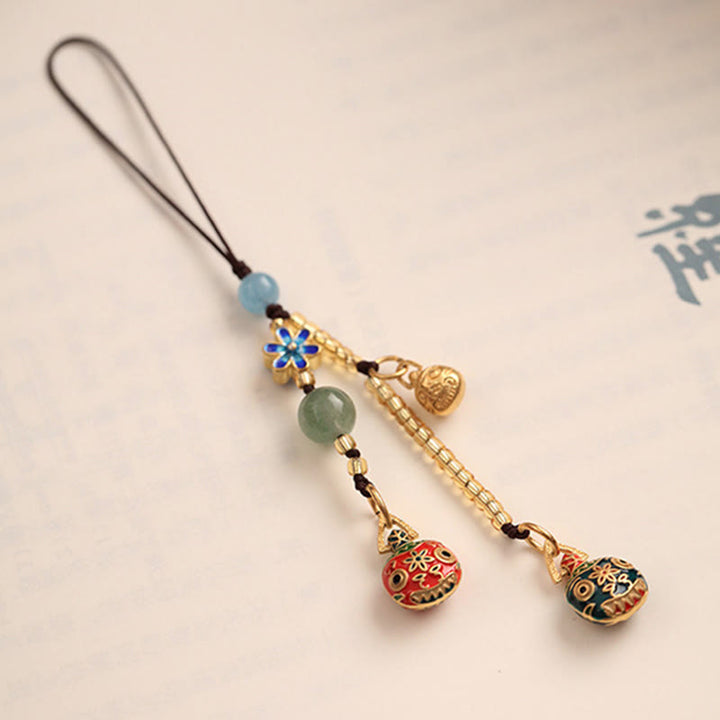 Gold Swallowing Beast Family Luck Key Chain - image 4