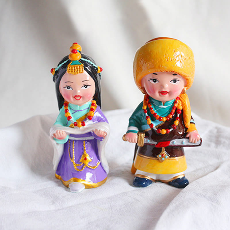Buddha Stones Hand Painted Tibetan Figures Creative Home Office Car Decoration Ornament - image 15