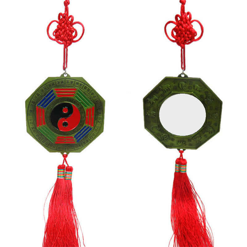 Feng Shui Bagua Map Chinese Knotting Harmony Energy Map Mirror - 10CM Bagua Map - image 17
