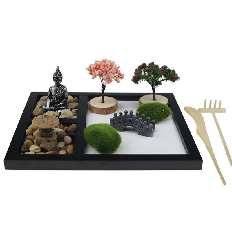 Buddha Stones Buddha Symbol Tree Landscape Meditation Calm Zen Garden Decoration - Buddha Symbol Zen Garden - image 0