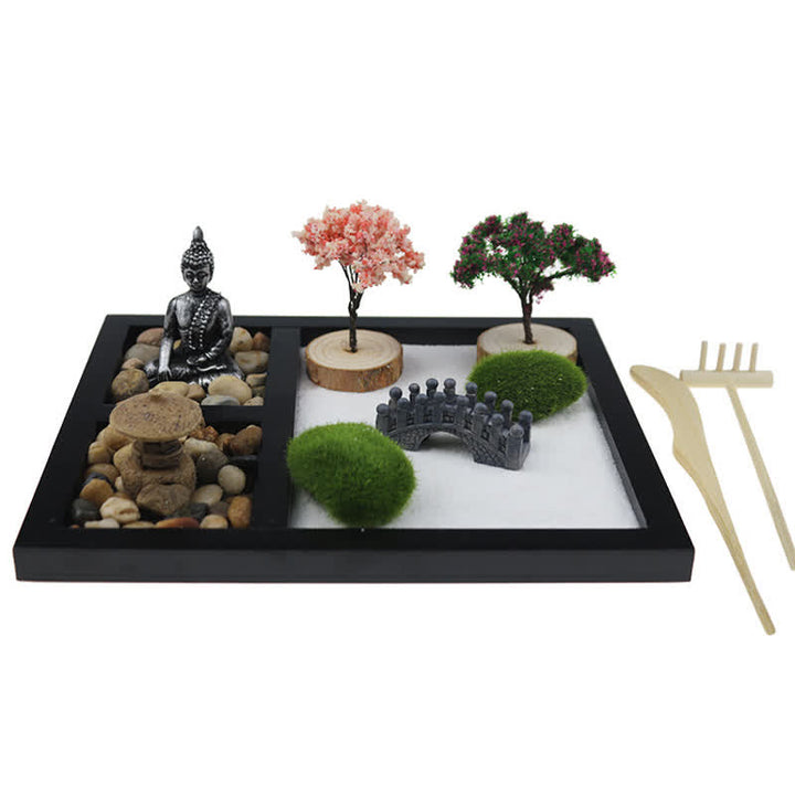 Buddha Stones Buddha Symbol Tree Landscape Meditation Calm Zen Garden Decoration - Buddha Symbol Zen Garden - image 0