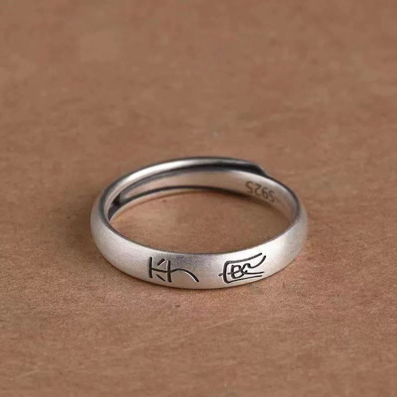 Buddha Stones Peace And Joy Copper Luck Wealth Ring - image 3