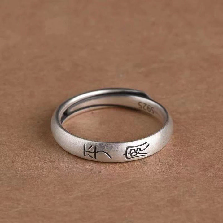 Buddha Stones Peace And Joy Copper Luck Wealth Ring - image 3