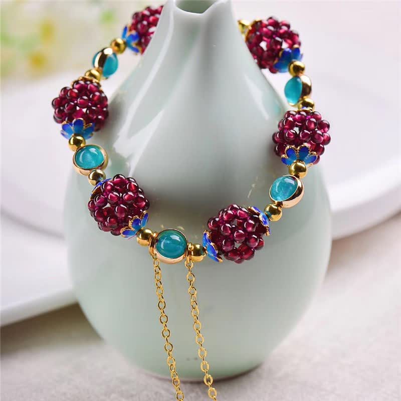 Buddha Stones Tibetan Garnet Calm Bracelet - image 12