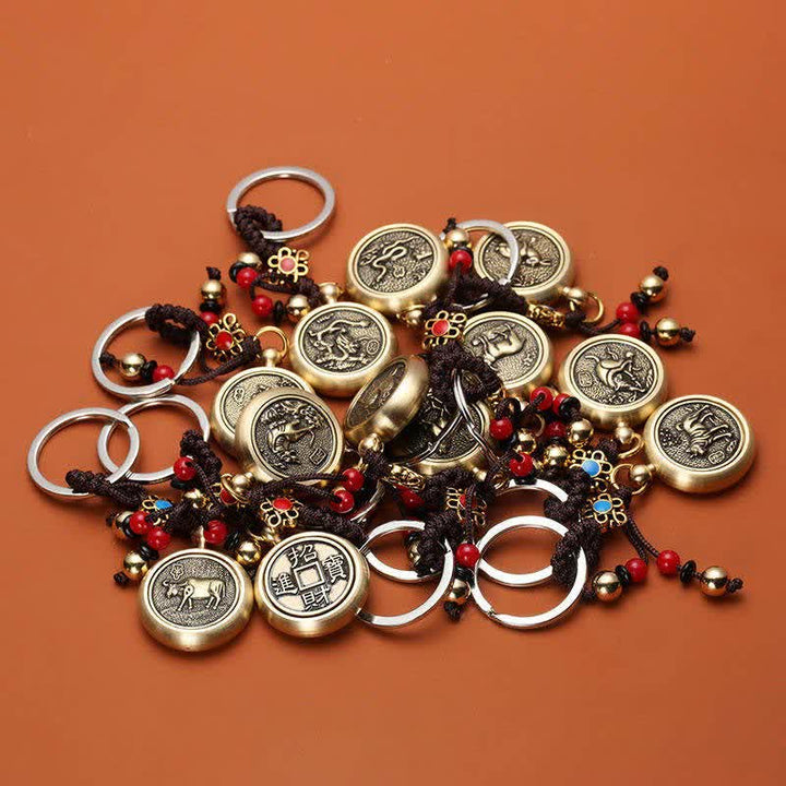 12 Chinese Zodiac Blessing Wealth Fortune Keychain - image 23