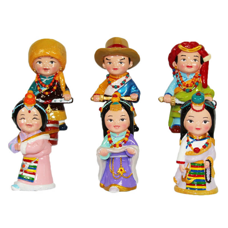 Buddha Stones Hand Painted Tibetan Figures Creative Home Office Car Decoration Ornament - image 30