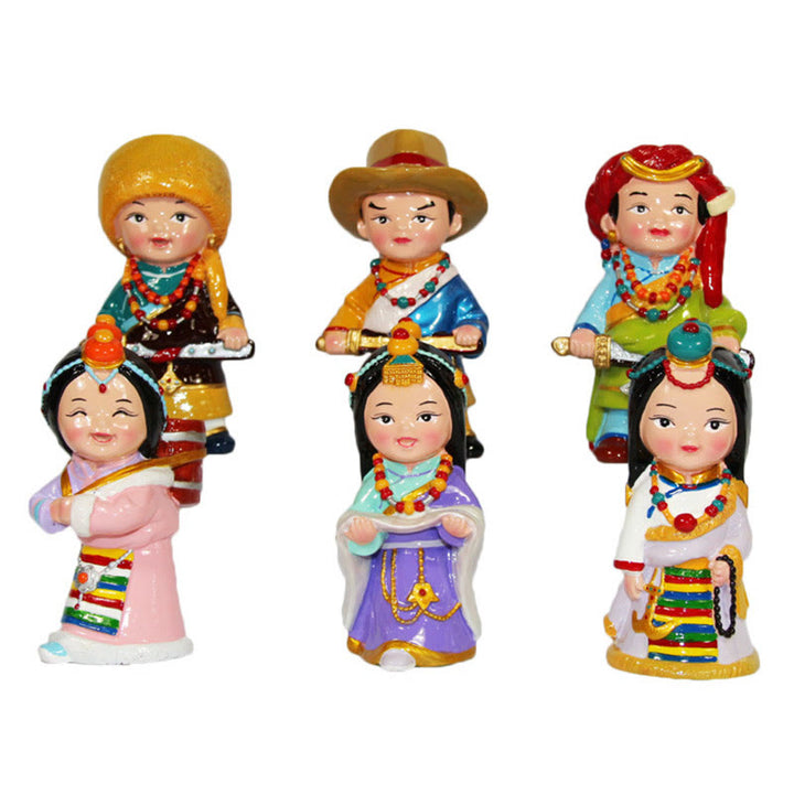 Buddha Stones Hand Painted Tibetan Figures Creative Home Office Car Decoration Ornament - image 30