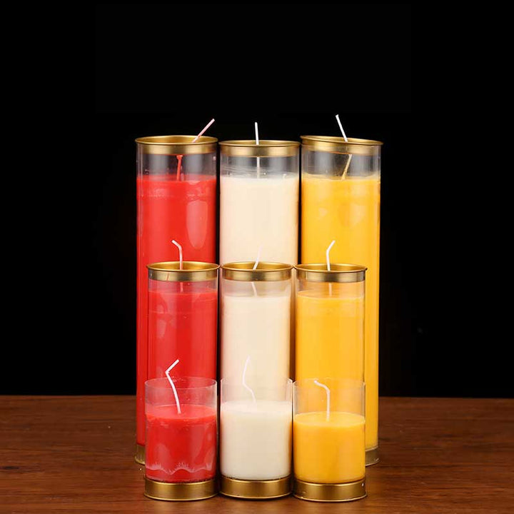 Meditation Prayer Altar Candle Buddhist Temple Rituals Use Items - image 2
