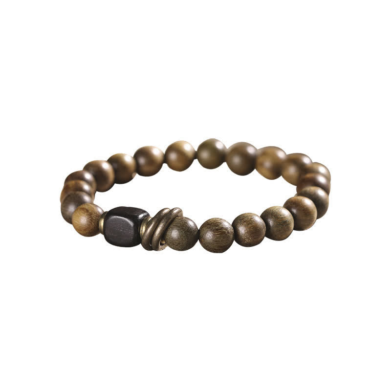 Buddha Stones Tibetan Green Sandalwood Crystal Soothing Peace Bracelet - image 9