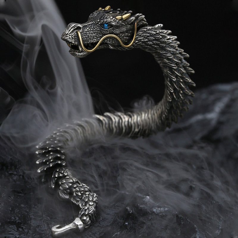 Buddha Stones Nordic Dragon Handmade Amulet Luck Protection Chain Bracelet - image 2