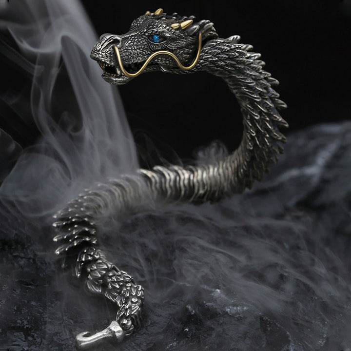Buddha Stones Nordic Dragon Handmade Amulet Luck Protection Chain Bracelet - image 2