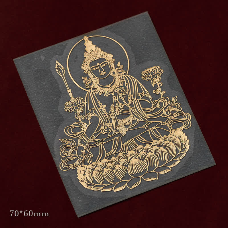 12 Chinese Zodiac Blessing Wealth Fortune Phone Sticker - Rabbit-Manjushri Bodhisattva - Large - image 9