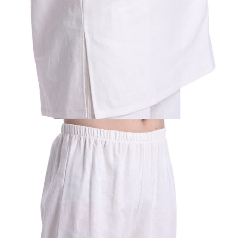 Buddha Stones Spiritual Zen Meditation Prayer Practice Cotton Linen Clothing Men's Set - image 15