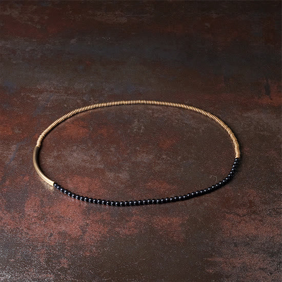 Buddha Stones Tibetan Various Agate Stone Copper Protection Triple Wrap Bracelet - image 8