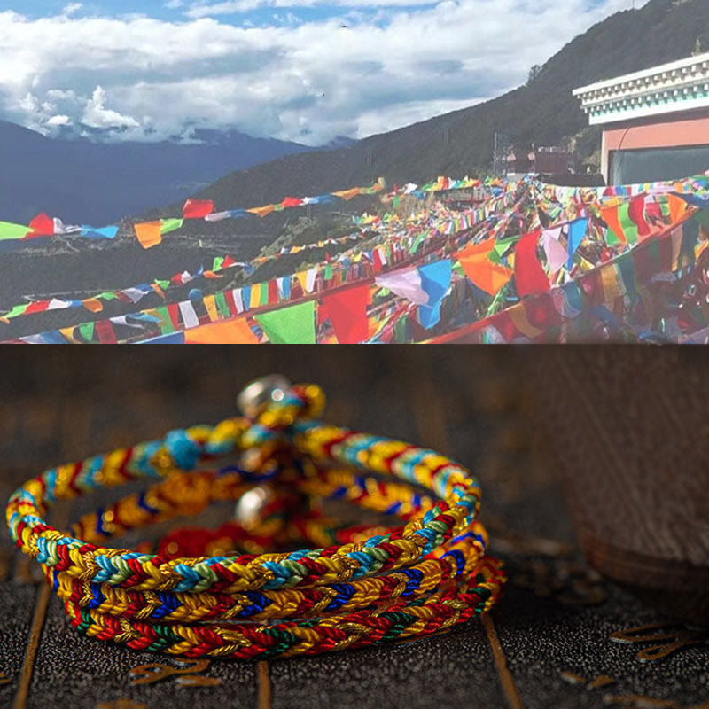 Buddha Stones "May you be good fortune and success" Lucky Multicolored Bracelet - image 8