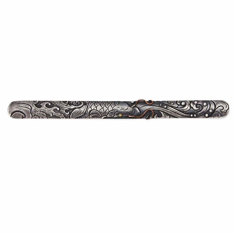 Buddha Stones 999 Sterling Silver 990 Gold Koi Fish Luck Wealth Success Bracelet Bangle - image 11