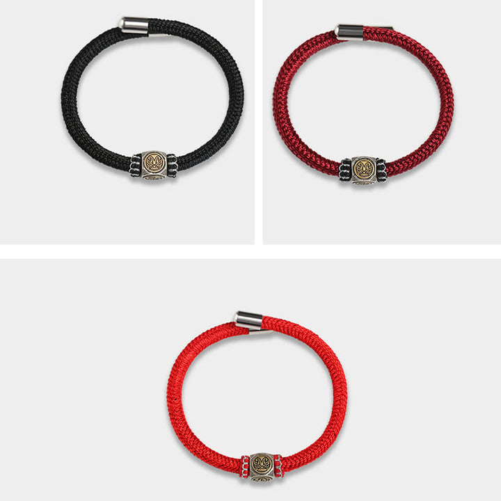 Buddha Stones 925 Sterling Silver Perfect Knot King Kong Knot Faith Strength Bracelet - image 16