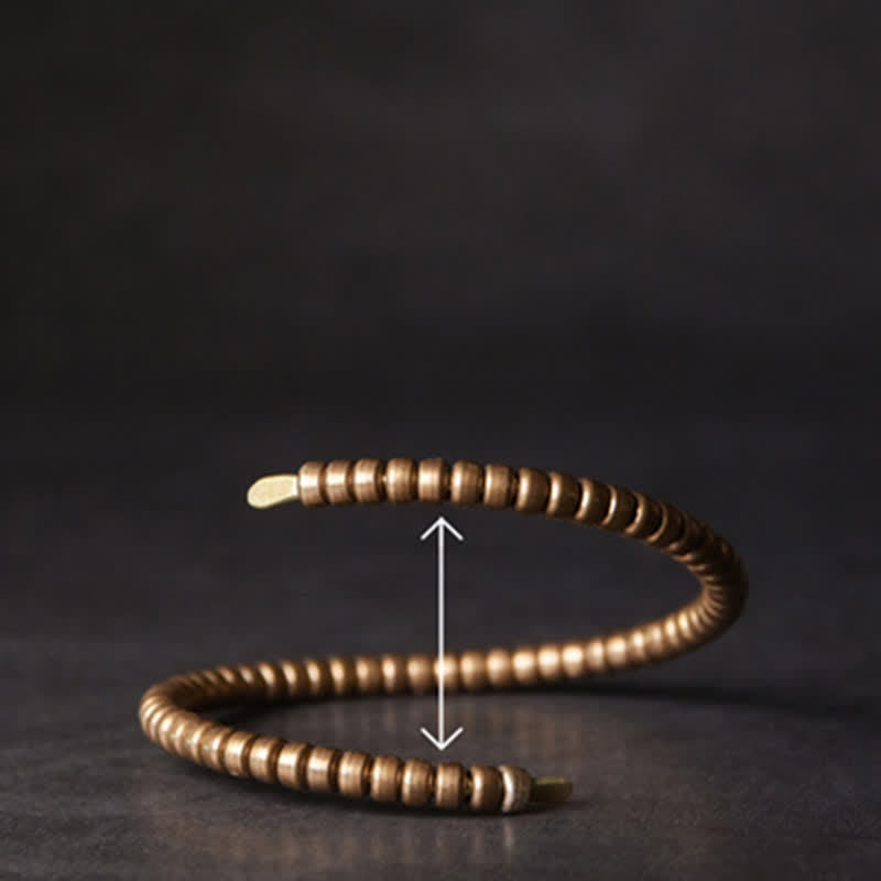 Buddha Stones Vintage Design Copper Balance Adjustable Cuff Bracelet - image 8