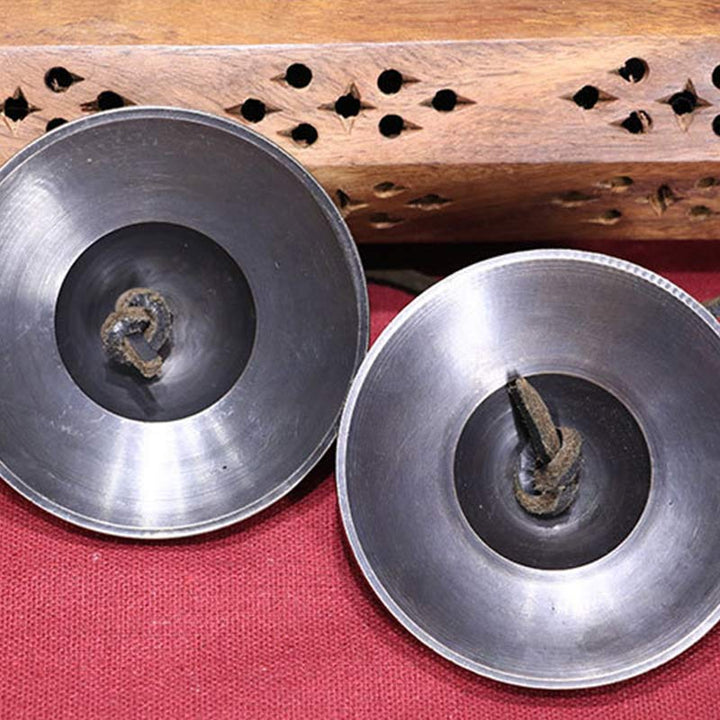 Buddha Stones Tibetan Tingsha Bell Copper Luck Decoration With Bag - image 4