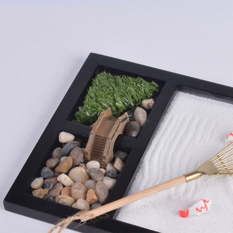 Buddha Stones Koi Fish Small Bridge Calm Peace Meditation Zen Garden Decoration - image 6