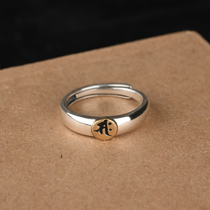 Buddha Stones Tibetan Om Mani Padme Hum Carved Chinese Zodiac Natal Buddha Peace Ring - image 26