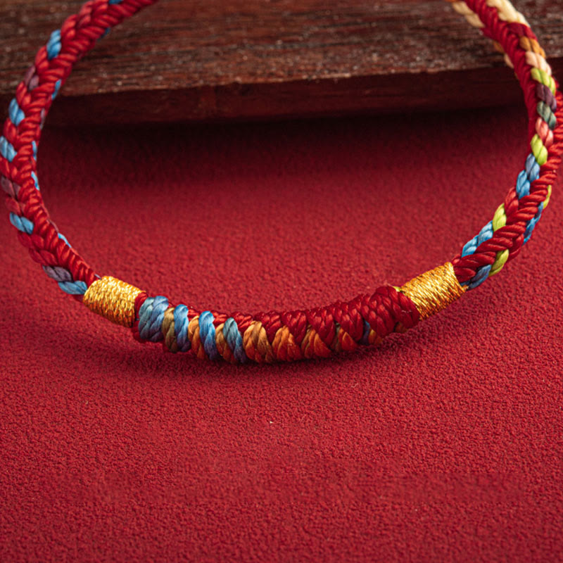 Buddha Stones "May You Be Safe And Lucky In The Year Ahead" Multicolored Bracelet - image 3