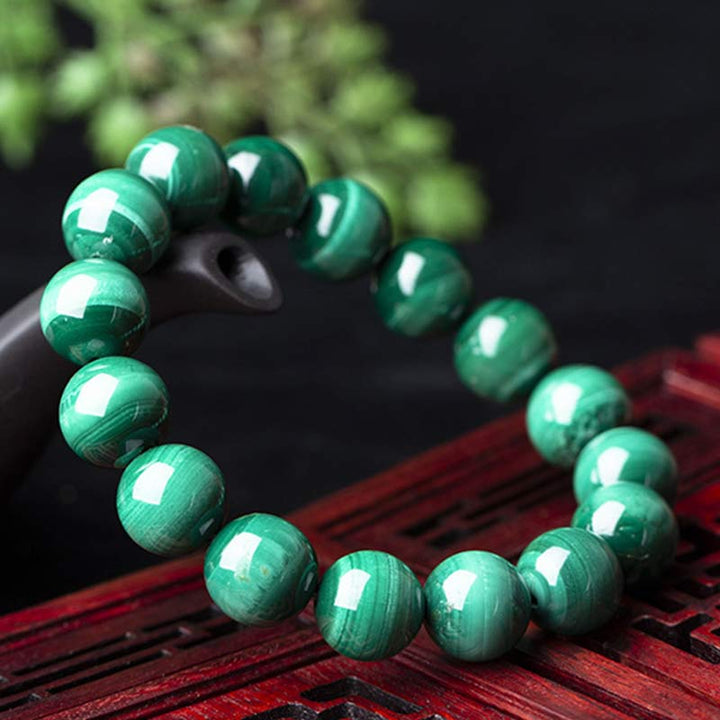 Buddha Stones Natural Malachite Protection Calmness Bracelet - image 19