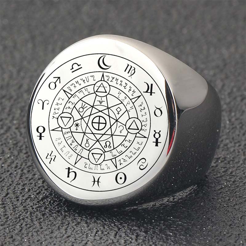 Buddha Stones 12 Constellations of the Zodiac Protection Blessing Ring - image 7