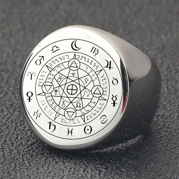 Buddha Stones 12 Constellations of the Zodiac Protection Blessing Ring - image 7