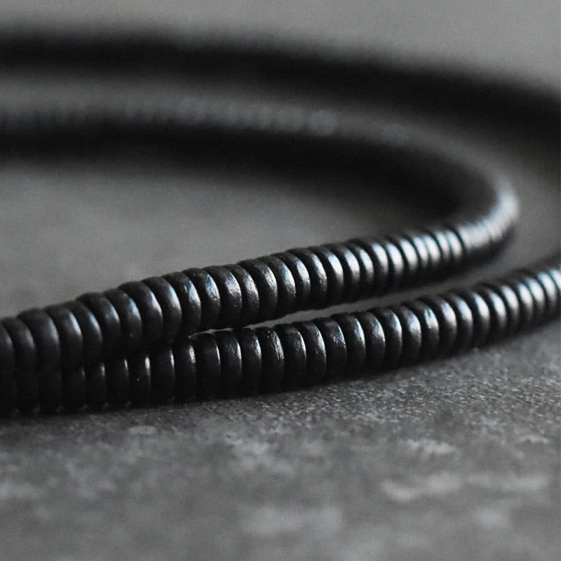 Buddha Stones Ebony Wood Copper Balance Multilayered Bracelet - image 10