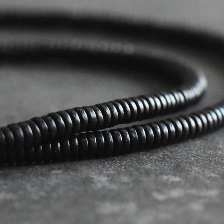 Buddha Stones Ebony Wood Copper Balance Multilayered Bracelet - image 10